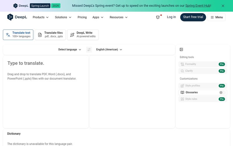 DeepL translation tool interface Japanese - ai tools learning japanese japan