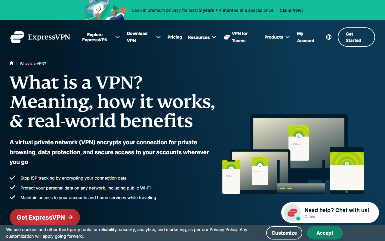 ExpressVPN features overview summary page - expressvpn japan review