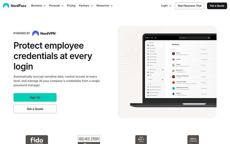 NordPass NordPass homepage password vault overview - best password manager japan