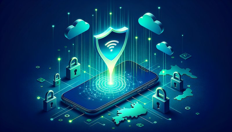 Saily eSIM concept illustration — security-first travel data for Japan