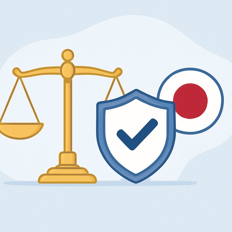 Illustration representing that using a VPN is legal in Japan