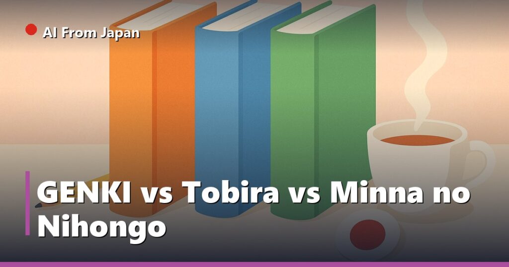 AI From Japan — GENKI vs Tobira vs Minna no Nihongo