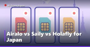 AI From Japan — Airalo vs Saily vs Holafly for Japan