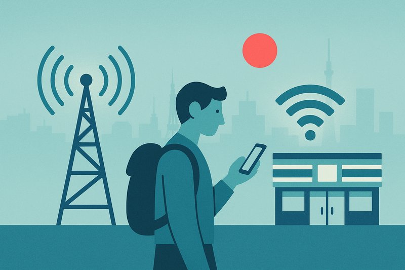 Balancing mobile data and free Wi-Fi while traveling in Japan