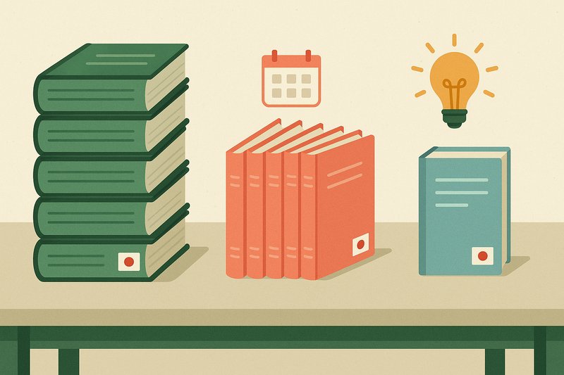 Shin Kanzen Master, Nihongo Sou Matome and TRY! JLPT N3 textbook series compared side by side