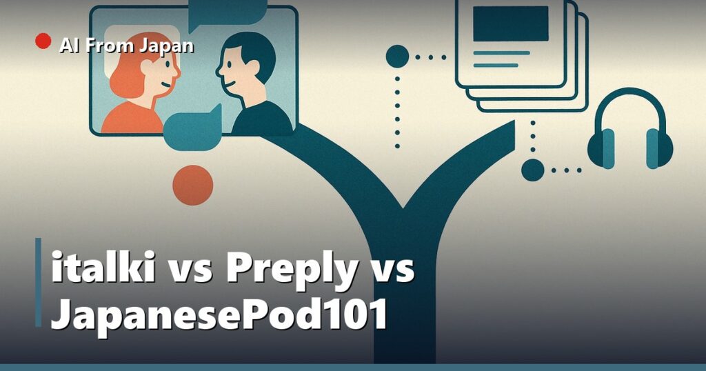 AI From Japan — italki vs Preply vs JapanesePod101